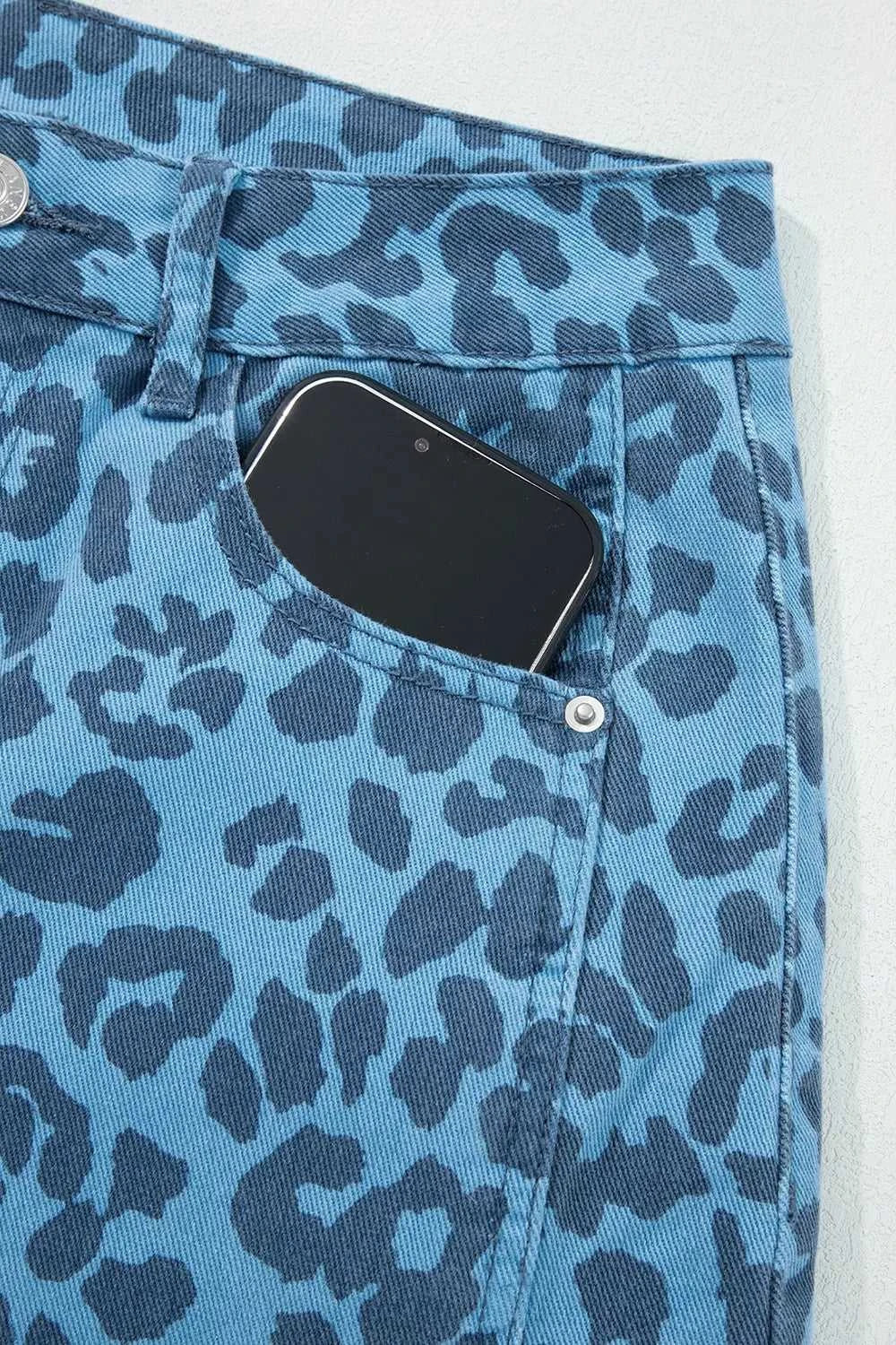 Leopard Print Barrel Leg Jeans 100100568374845 66 Affordable Fashion Under $100 Jerry's Apparel 