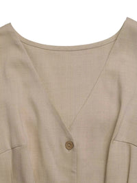 Sleeveless Button-Down Tie Waist Romper 100100621666827 34 Affordable Fashion Under $100 Jerry's Apparel 