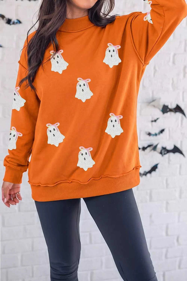 Sequin Ghost Exposed Seam Mock Neck Sweatshirt 101001468166951 52 Affordable Fashion Under $100 Jerry's Apparel 