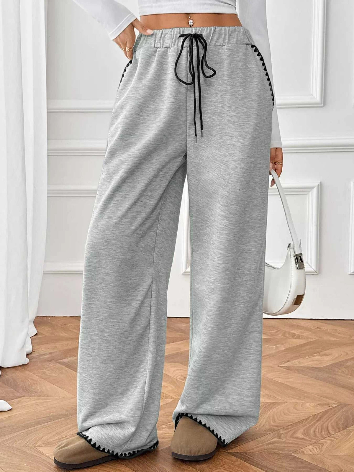 Wide-Leg Drawstring Pants 100100263593410 32 Affordable Fashion Under $100 Jerry's Apparel 