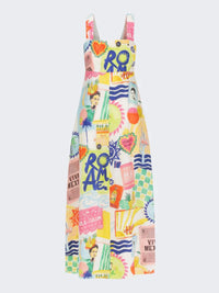 Printed Square Neck Maxi Cami Dress
