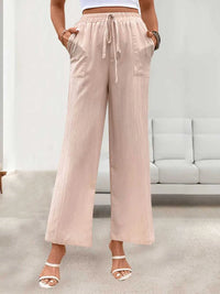 Perfee Tied Wide Leg Pants with Pockets 100100162111688 25 Affordable Fashion Under $100 Jerry's Apparel 