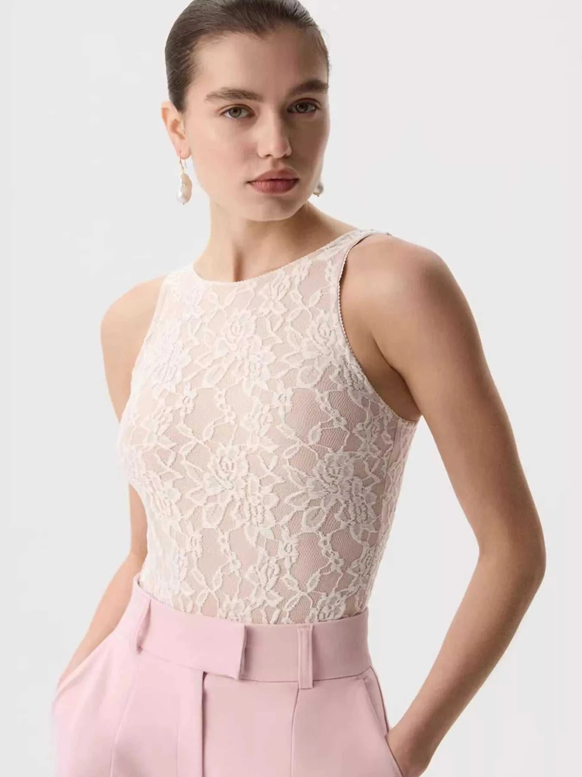 Lace Round Neck Long Sleeve Top 100100846416323 30 Affordable Fashion Under $100 Jerry's Apparel 