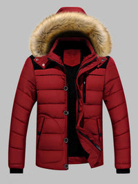 Men's Plus Size Padded Fur Hood Puffer Jacket 100400152368217 96 Affordable Fashion Under $100 Jerry's Apparel 