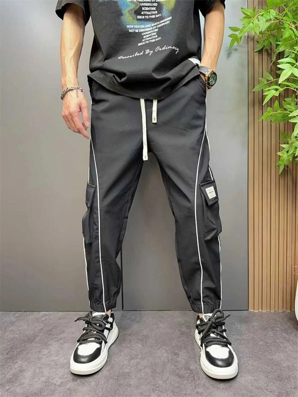 Men's Plus Size Stripe Cargo Joggers 100400722015234 46 Affordable Fashion Under $100 Jerry's Apparel 