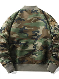 Men's Plus Size Camouflage Zip Up Bomber Jacket 100400891014731 96 Affordable Fashion Under $100 Jerry's Apparel 