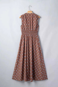 Polka Dot Zipper Front Midi Dress 100100529252916 67 Gifts for Her Jerry's Apparel 
