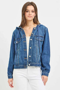 RISEN Basic Denim Jacket with Hoodie 100100918701266 72 Affordable Fashion Under $100 Jerry's Apparel 