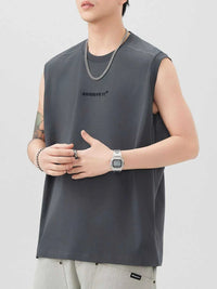 Men's Plus Size Letter Round Neck Tank 100400255866205 78 Affordable Fashion Under $100 Jerry's Apparel 