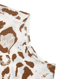 Leopard V-Neck Half Sleeve Blouse 100100146041001 20 Affordable Fashion Under $100 Jerry's Apparel 