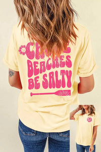 Casual Round Neck Short Sleeve Slogan Print Loose Fit T-shirt 100100656788826 35 Affordable Fashion Under $100 Jerry's Apparel 