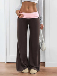 Contrast Waistband Wide Leg Pants 100100919641935 32 Affordable Fashion Under $100 Jerry's Apparel 