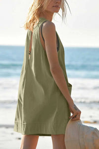 Lovelet Round Neck Sleeveless Romper with Pockets 100100661551405 26 Affordable Fashion Under $100 Jerry's Apparel 
