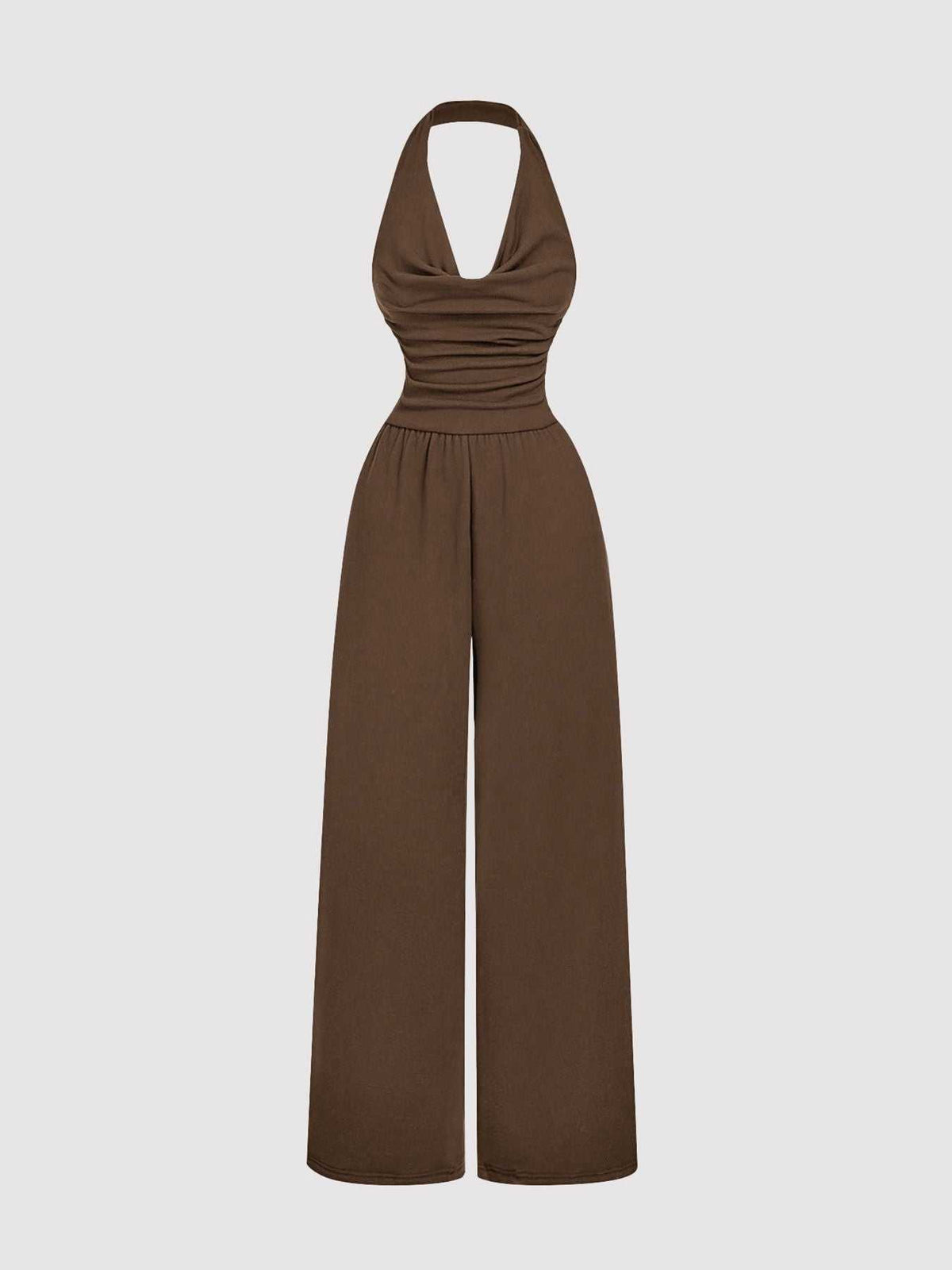 Halter Neck Wide Leg Jumpsuit 100100973282685 31 Affordable Fashion Under $100 Jerry's Apparel 