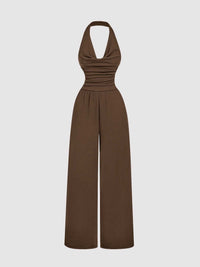 Halter Neck Wide Leg Jumpsuit 100100973282685 31 Affordable Fashion Under $100 Jerry's Apparel 