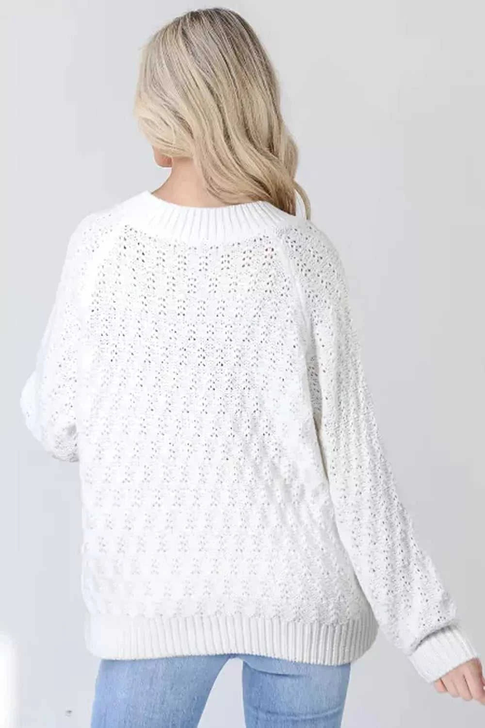 Textured V-Neck Long Sleeve Sweater 100100433911616 46 Affordable Fashion Under $100 Jerry's Apparel 