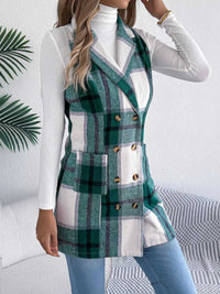 Plaid Double-Breasted Vest Coat 100100895699869 38 Affordable Fashion Under $100 Jerry's Apparel 