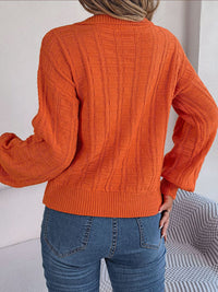 Johnny Collar Drop Shoulder Sweater