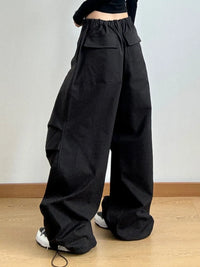 Wide Leg Casual Drawstring Pants