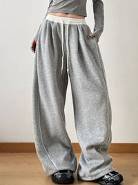 Drawstring Wide Leg Pants