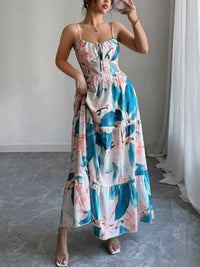 Floral Print Tiered Maxi Cami Dress 100100458243031 49 Affordable Fashion Under $100 Jerry's Apparel 
