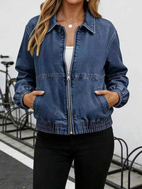 Classic Zip-Up Denim Jacket 101003368738223 64 Affordable Fashion Under $100 Jerry's Apparel 
