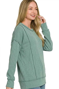 Zenana Corded Rib Long Sleeve Round Neck Top 100100803971355 23 Affordable Fashion Under $100 Jerry's Apparel 