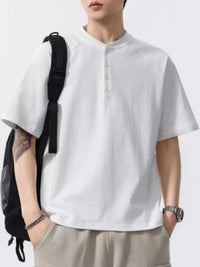 Men's Full Size Button Detail Short Sleeve T-Shirt Plus Size 100400351224644 56 Affordable Fashion Under $100 Jerry's Apparel 