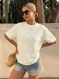 Textured Paisley Pattern Casual T-Shirt 100100922746599 31 Affordable Fashion Under $100 Jerry's Apparel 