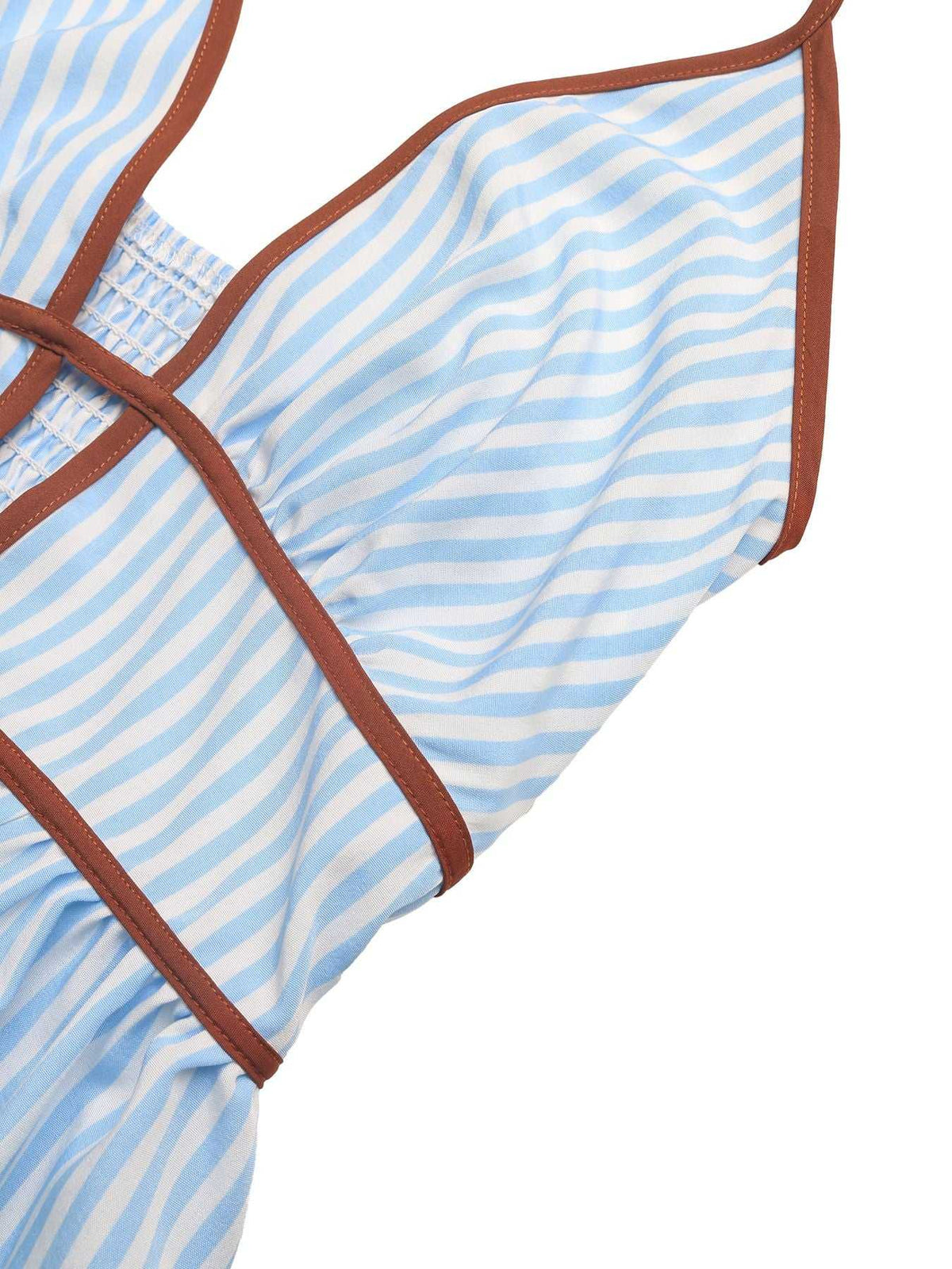 Striped Halter Neck Maxi Dress with Contrast Trim 100100182164517 34 Affordable Fashion Under $100 Jerry's Apparel 