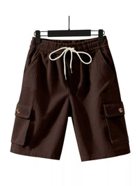 Men's Full Size Casual Textured Drawstring Cargo Shorts Plus Size 100400310318870 39 Affordable Fashion Under $100 Jerry's Apparel 