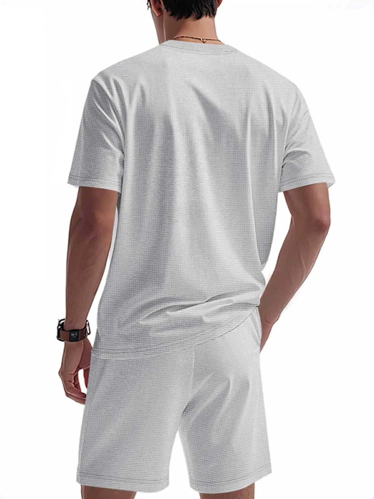 Men's Full Size Round Neck Short Sleeve Top and Shorts Set Plus Size 100400175201251 33 Affordable Fashion Under $100 Jerry's Apparel 