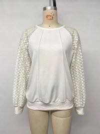 Lace Raglan Sleeve Sweatshirt 101001842976491 38 Affordable Fashion Under $100 Jerry's Apparel 