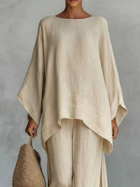 Full Size Round Neck Top and Wide Leg Pants Set Plus Size 100100323252358 37 Affordable Fashion Under $100 Jerry's Apparel 