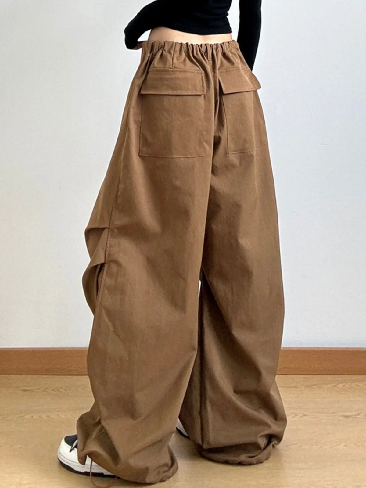 Wide Leg Casual Drawstring Pants