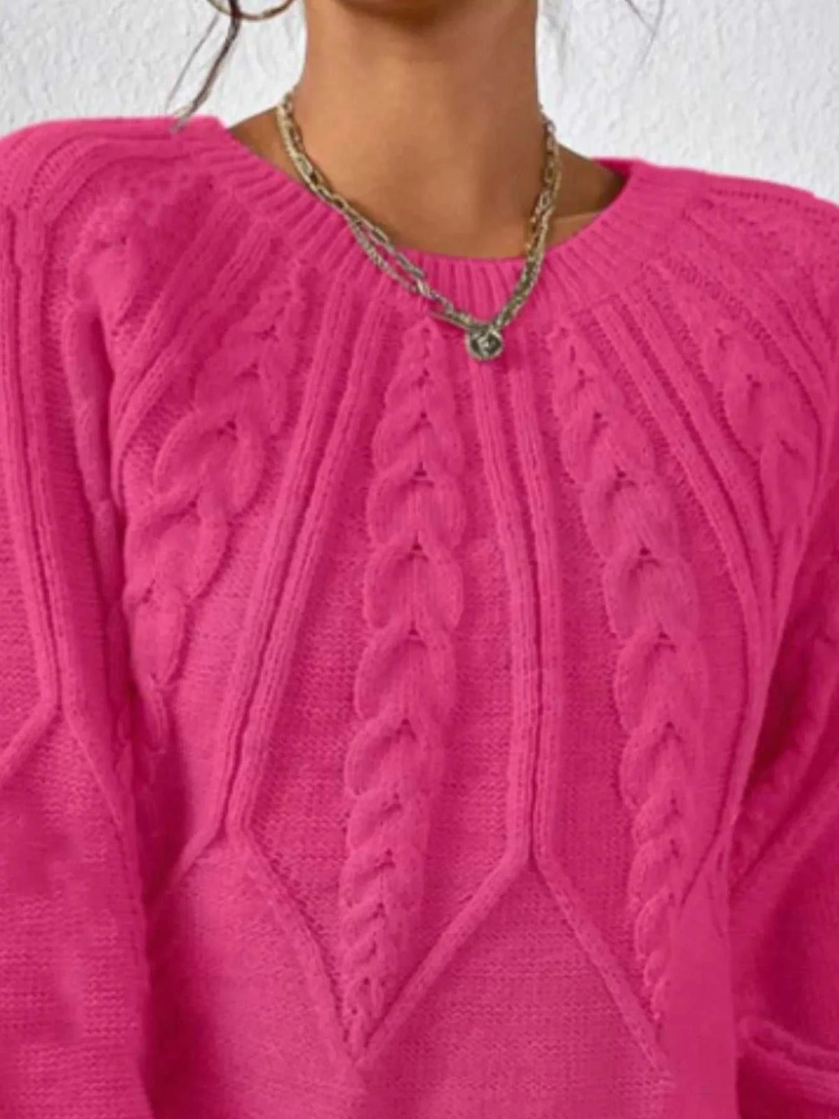 Cable Knit Long Sleeve Sweater 100100200217752 36 Affordable Fashion Under $100 Jerry's Apparel 