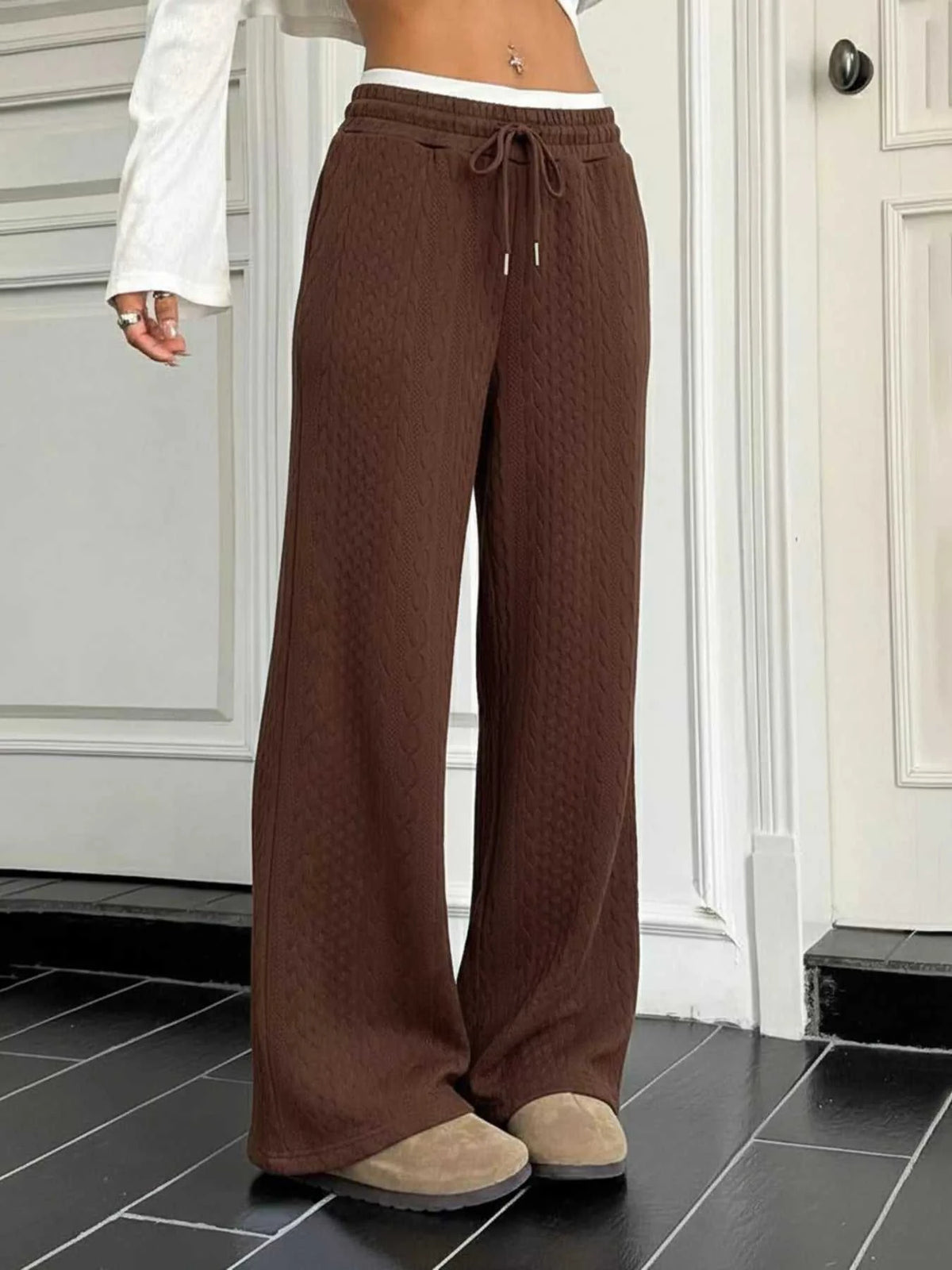 Drawstring Wide Leg Pants 100100290956620 33 Affordable Fashion Under $100 Jerry's Apparel 