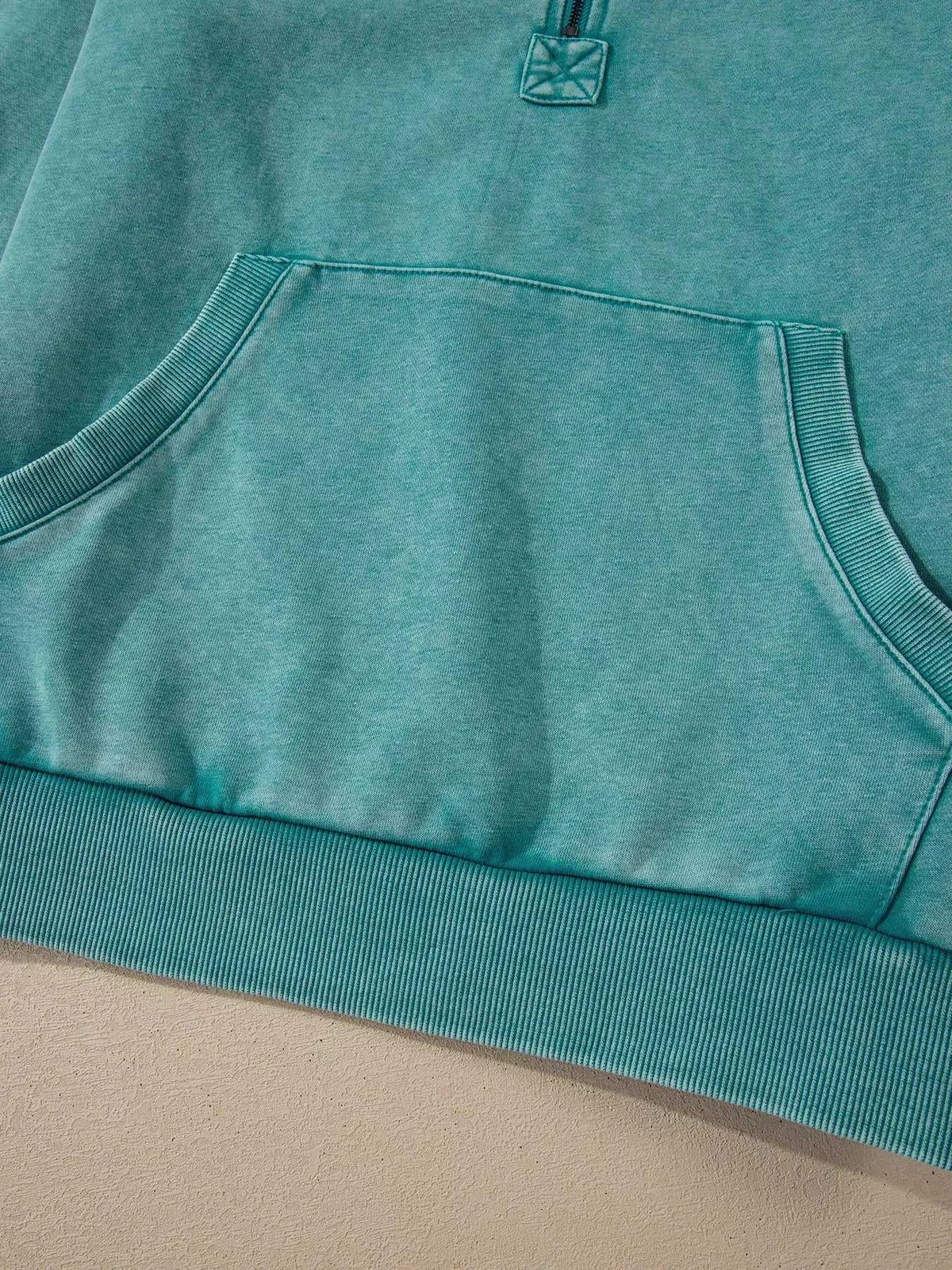 Half Zip Kangaroo Pocket Mineral Wash Baggy Hoodie 100100749285222 73 Affordable Fashion Under $100 Jerry's Apparel 