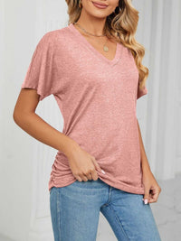 Casual V-Neck Short Sleeve T-Shirt 100100579648227 22 Affordable Fashion Under $100 Jerry's Apparel 
