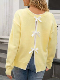 Bow-Back Round Neck Sweater 100100213486101 49 Affordable Fashion Under $100 Jerry's Apparel 