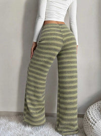 Striped Knit Wide-Leg Pants 100100141588956 35 Affordable Fashion Under $100 Jerry's Apparel 