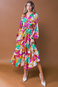CAREFREE CONFIDENCE WOVEN MIDI DRESS