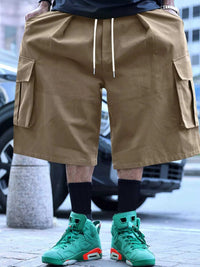 Men's Full Size Cargo Shorts with Drawstring Waist Plus Size 100400558150756 44 Affordable Fashion Under $100 Jerry's Apparel 