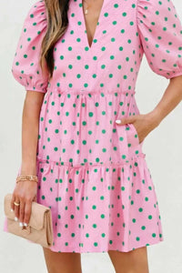 Polka Dot Tiered Mini Dress 100100581881582 61 Affordable Fashion Under $100 Jerry's Apparel 