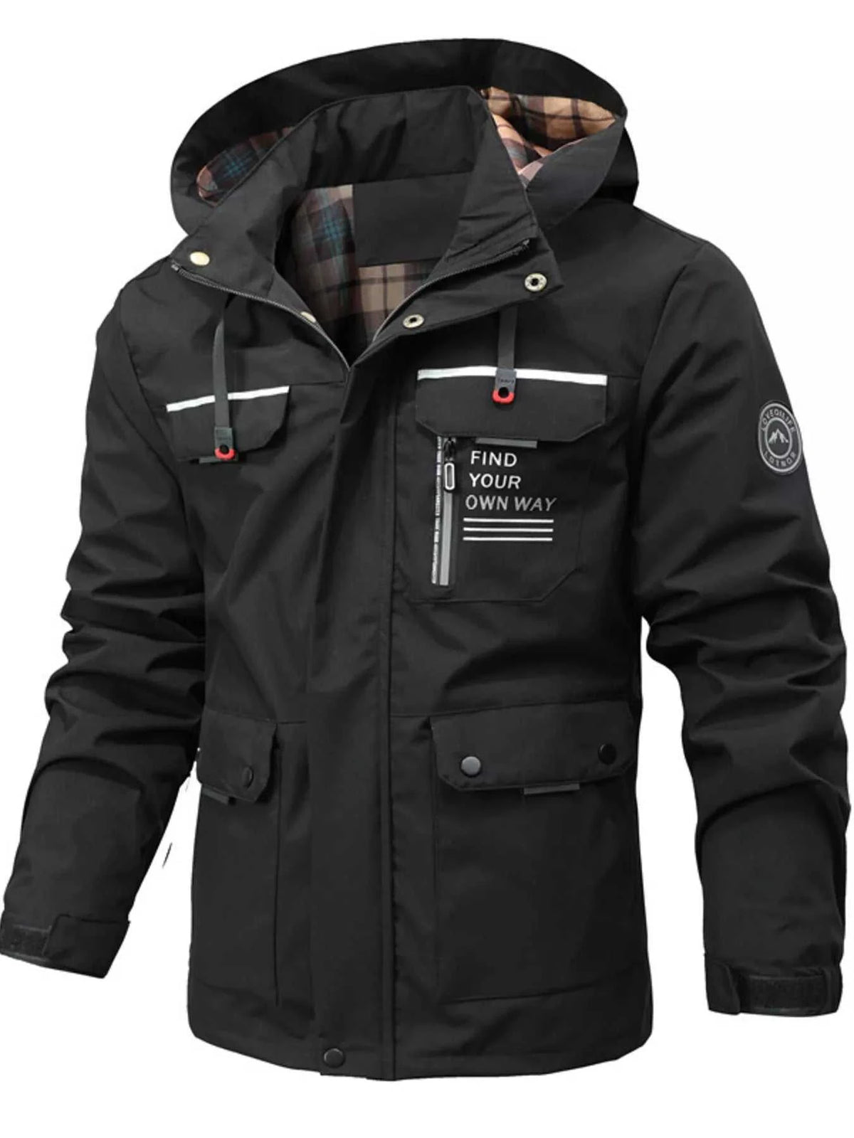 Men's Plus Size Hooded Outdoor Windproof Coat 100400801151125 90 Affordable Fashion Under $100 Jerry's Apparel 