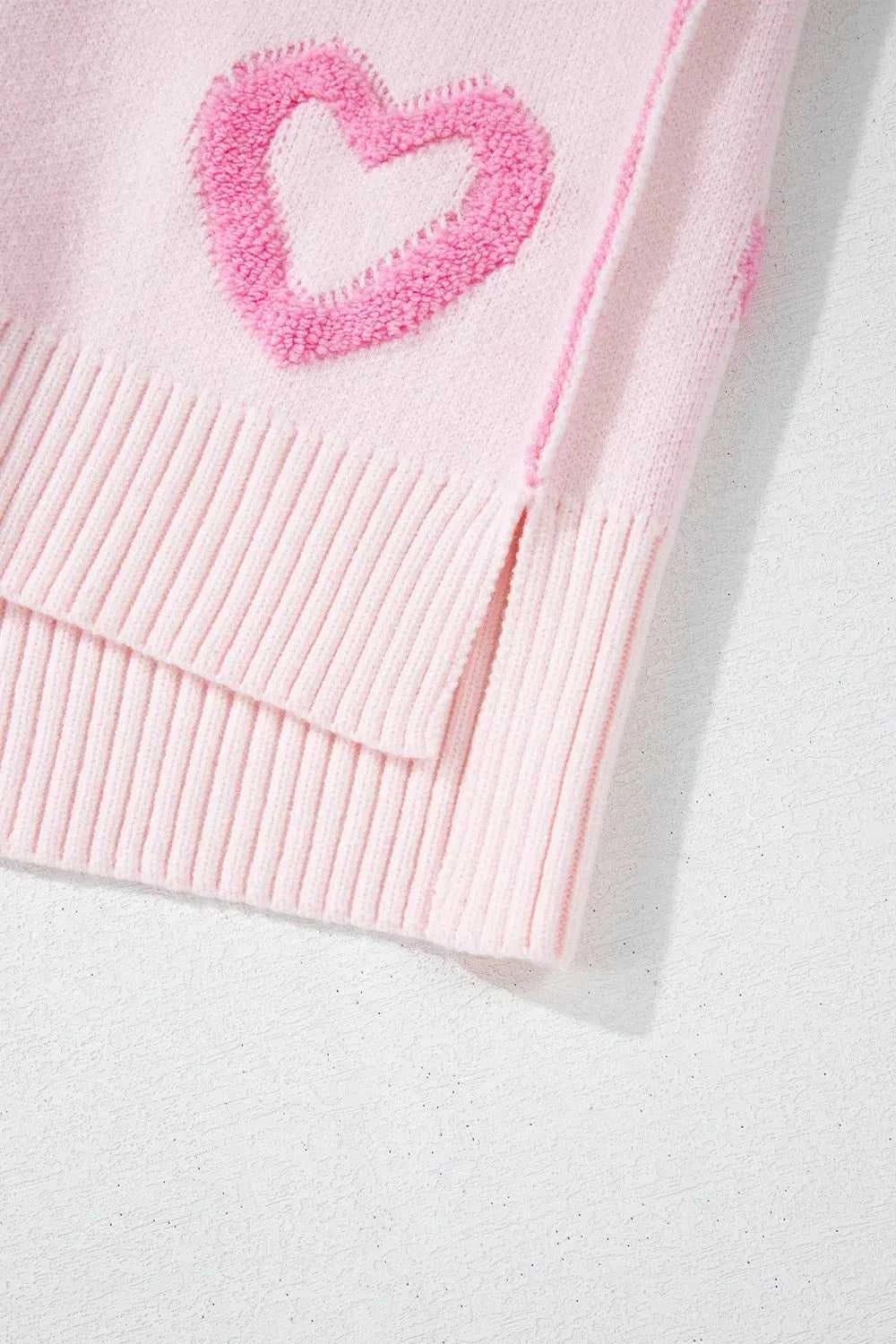 Heart Shape Bubble Sleeve Baggy Sweater 100100868213065 63 Affordable Fashion Under $100 Jerry's Apparel 