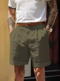Men's Full Size Classic Pleated Shorts Plus Size 100400502607878 36 Affordable Fashion Under $100 Jerry's Apparel 