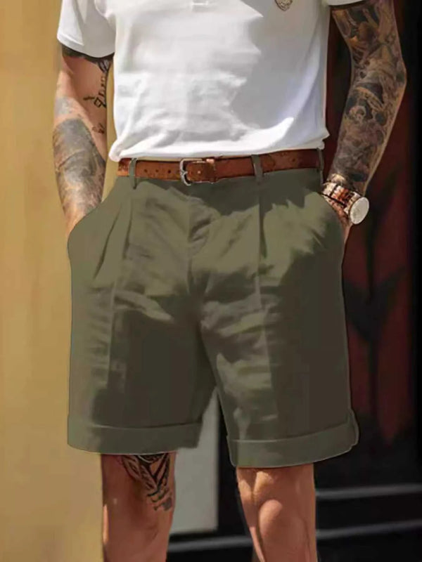 Men's Full Size Classic Pleated Shorts Plus Size 100400502607878 36 Affordable Fashion Under $100 Jerry's Apparel 