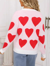 Valentine's Day Heart Round Neck Knitted Sweater 100100729598622 48 Affordable Fashion Under $100 Jerry's Apparel 