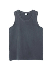 Men's Side Slit Round Neck Tank